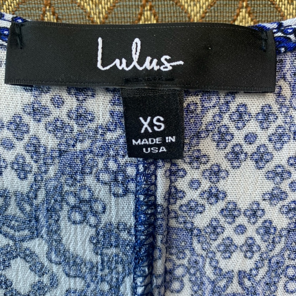 Lulus Mandala Daydream Blue Print Maxi-dress EUC Size XS Stretchy Fabric - Picture 9 of 14